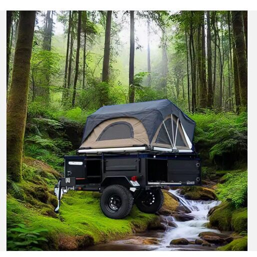 便捷实用带户外野营和旅行帐篷由耐用铝制成4x4迷你越野拖车
