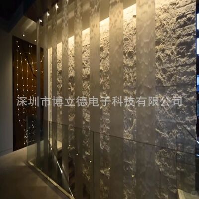 车展氛围装饰不锈钢水幕流水水幕墙金属网隔断源头厂家施工设计