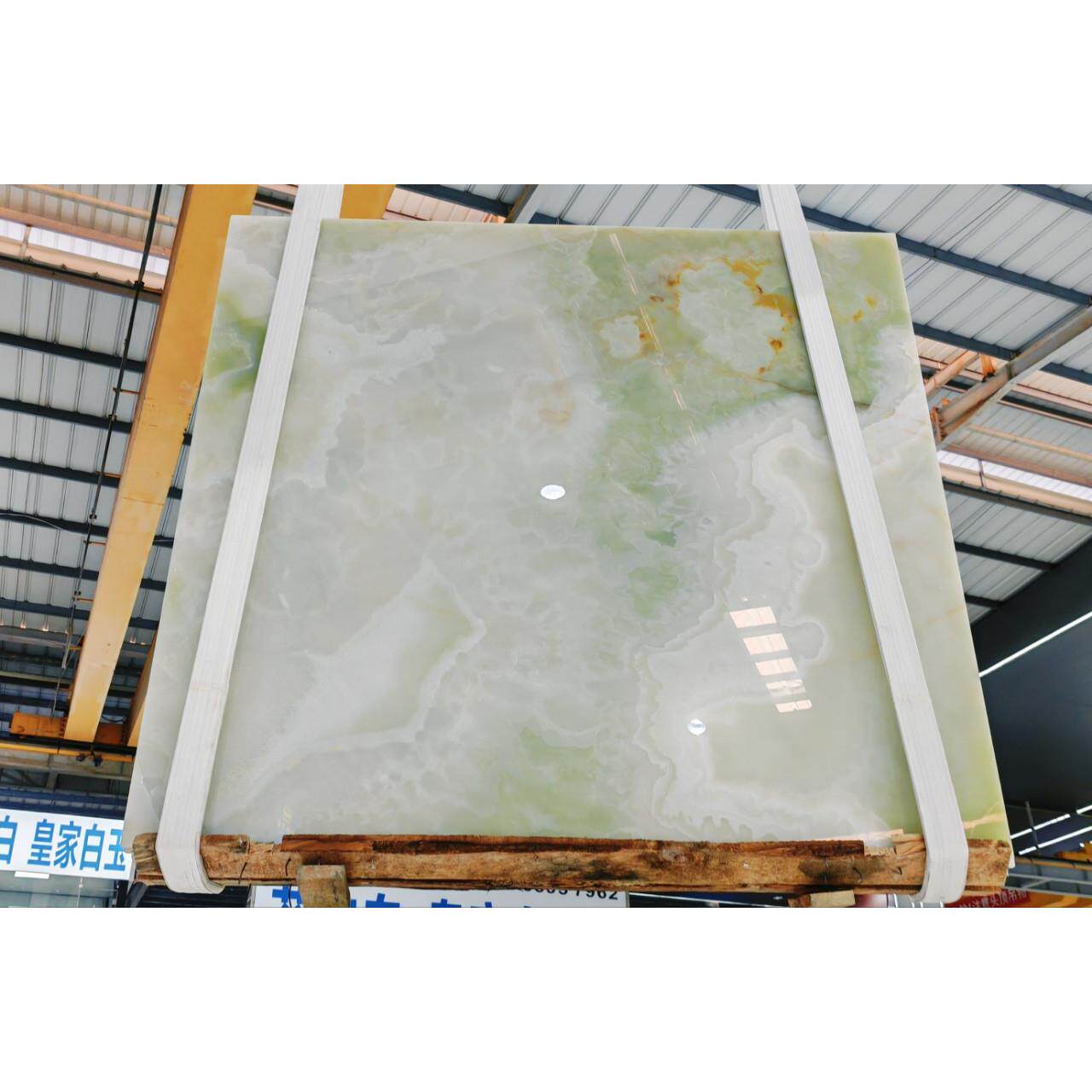 天然大理石绿色石材翡翠绿 奢石背景餐桌茶几洗手池台盆 打样