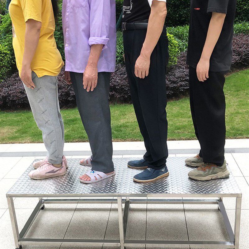 不锈钢台阶脚踏加厚防滑脚踏凳家用踏步台阶增高踏板架垫脚台步梯