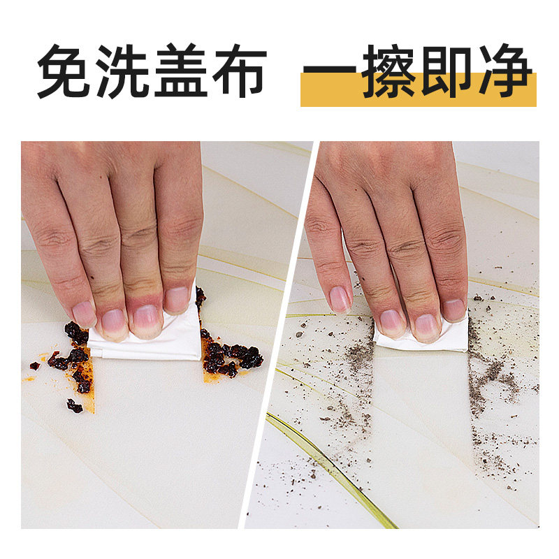 微波炉盖布防尘罩遮尘盖布防水防油厨房北欧散热免洗PVC盖巾通用