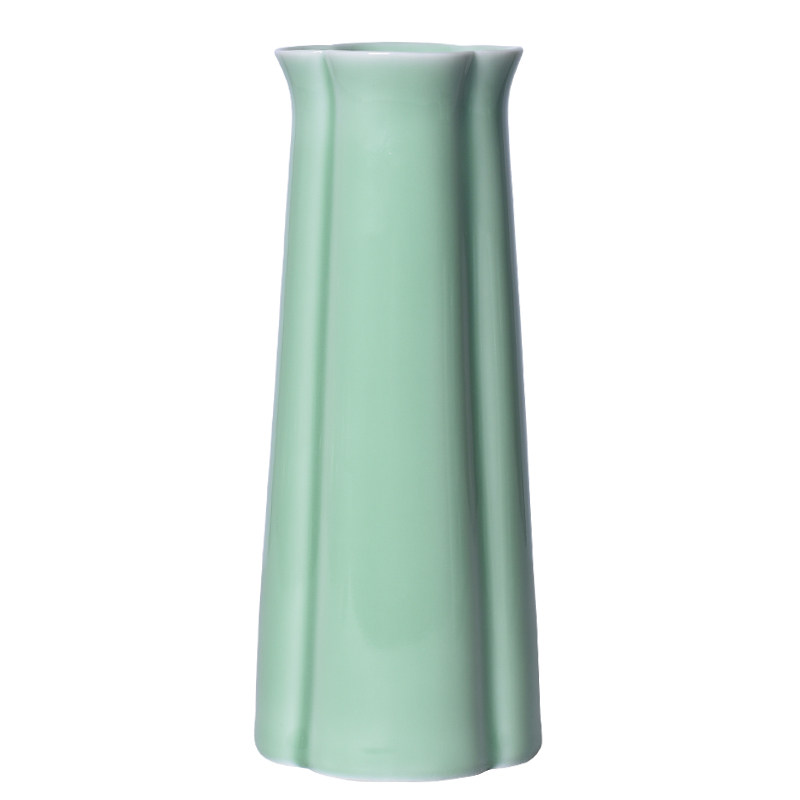 水培青瓷花瓶陶瓷器小花瓶中式家居客厅电视柜插花装饰品工艺摆件