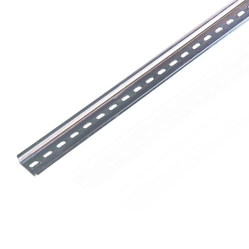 TH35宽*7.5C45通用导轨4.2MM/6.2MM孔U型国标镀彩钢导轨2M米卡轨