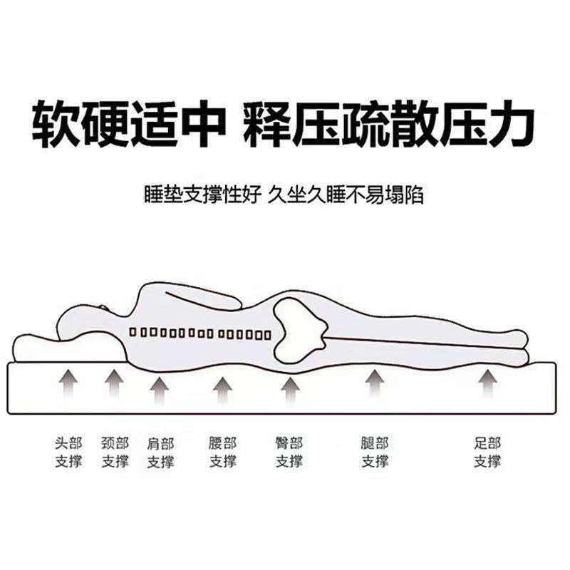 凉A类豆豆四MED季床垫榻榻米地垫午睡垫炕上专觉垫卧室打用地铺睡