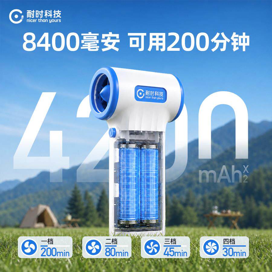 耐时科技H吹F9HF999长续航暴力手涡轮风扇强力力吹风机暴风枪持风