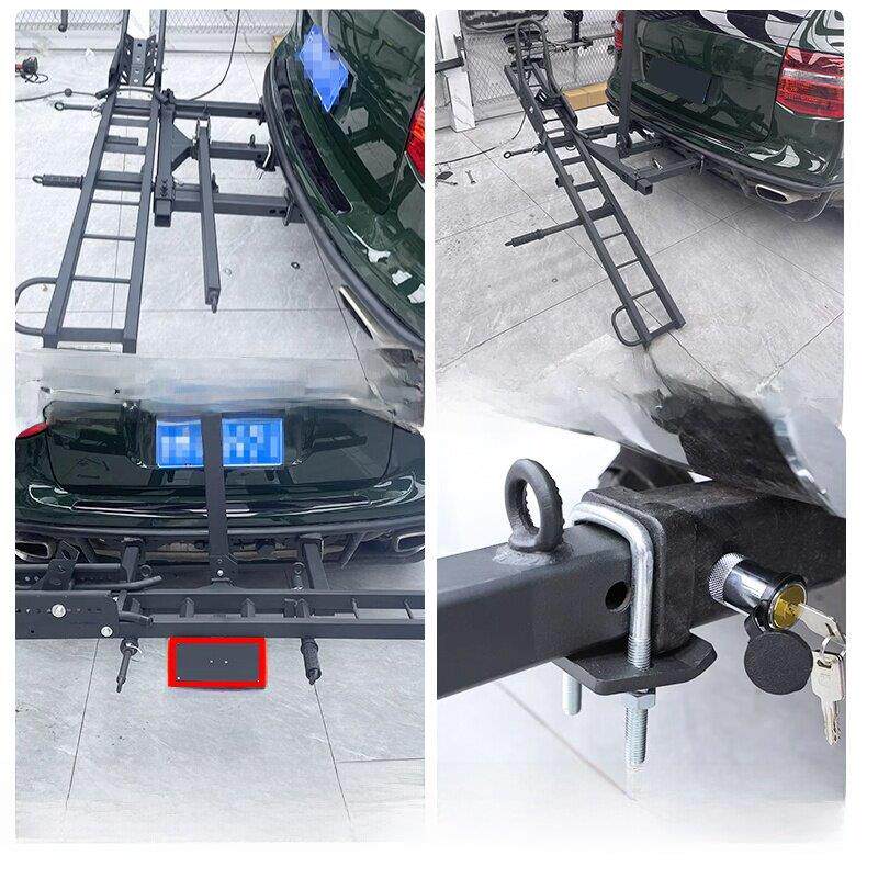 汽车方杠接后野背摩托车托架连房车口车架越车架三口背910架拖车
