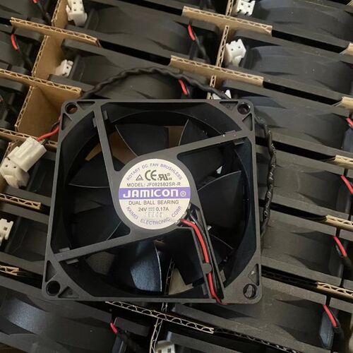 全新JAMICON JF0825B2SR-R 8025 24V 0.17A 8cm二线散热风扇