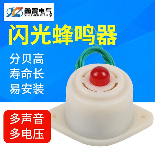 BJ-3蜂鸣器 闪光电子蜂鸣器 12V/24V/220V声光报警器 通电即响