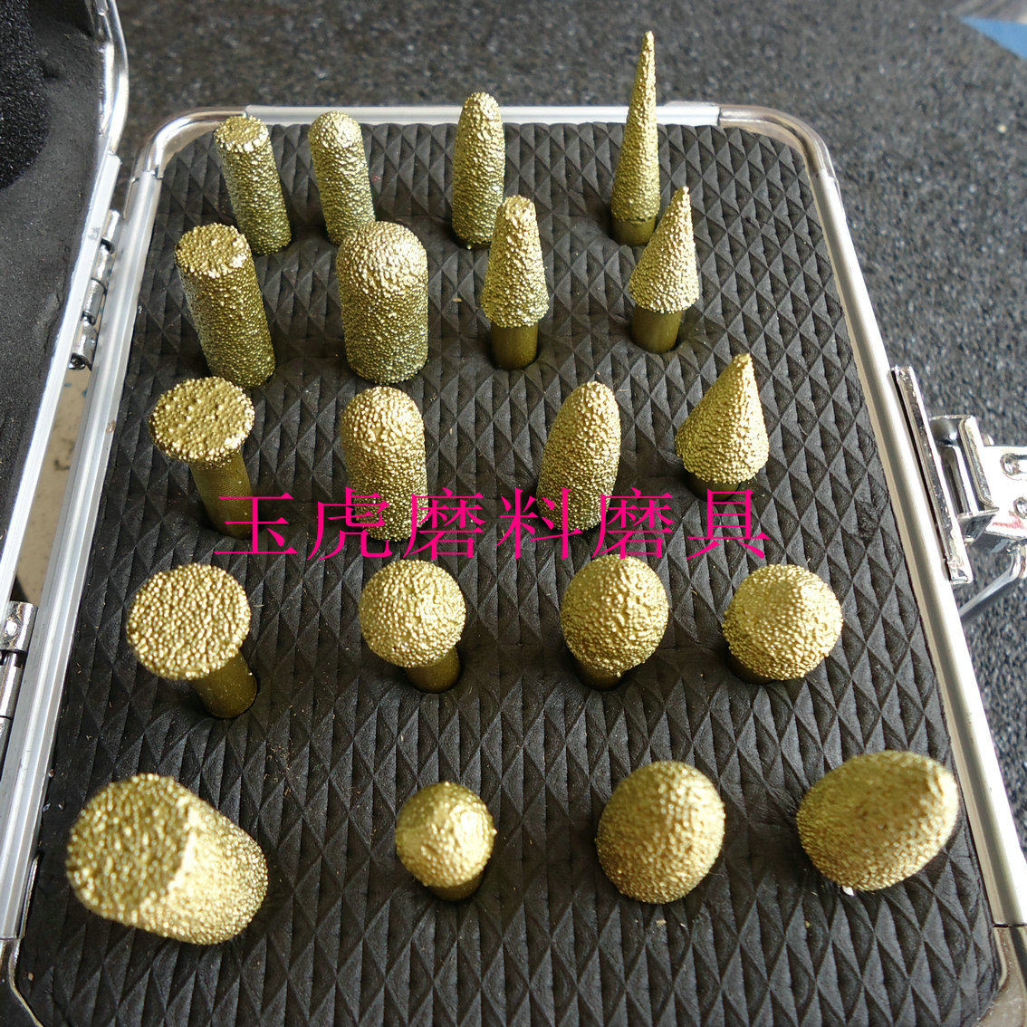 精品钎焊金刚石磨头粗砂20支套装磨头/石英石工具/钎焊技术电磨头