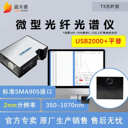 微型近红外紫外光纤光谱仪nir高分辨率光谱照度计