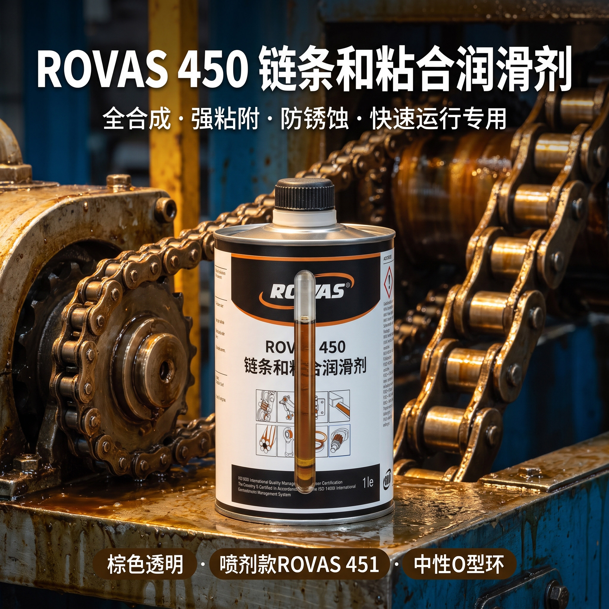 ROVAS450全合成链条润滑油防锈