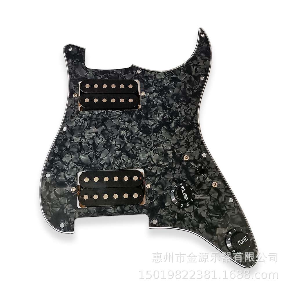 SQ ST 芬达电吉他双双面板拾音器全套电路电吉他护板白色 黑色
