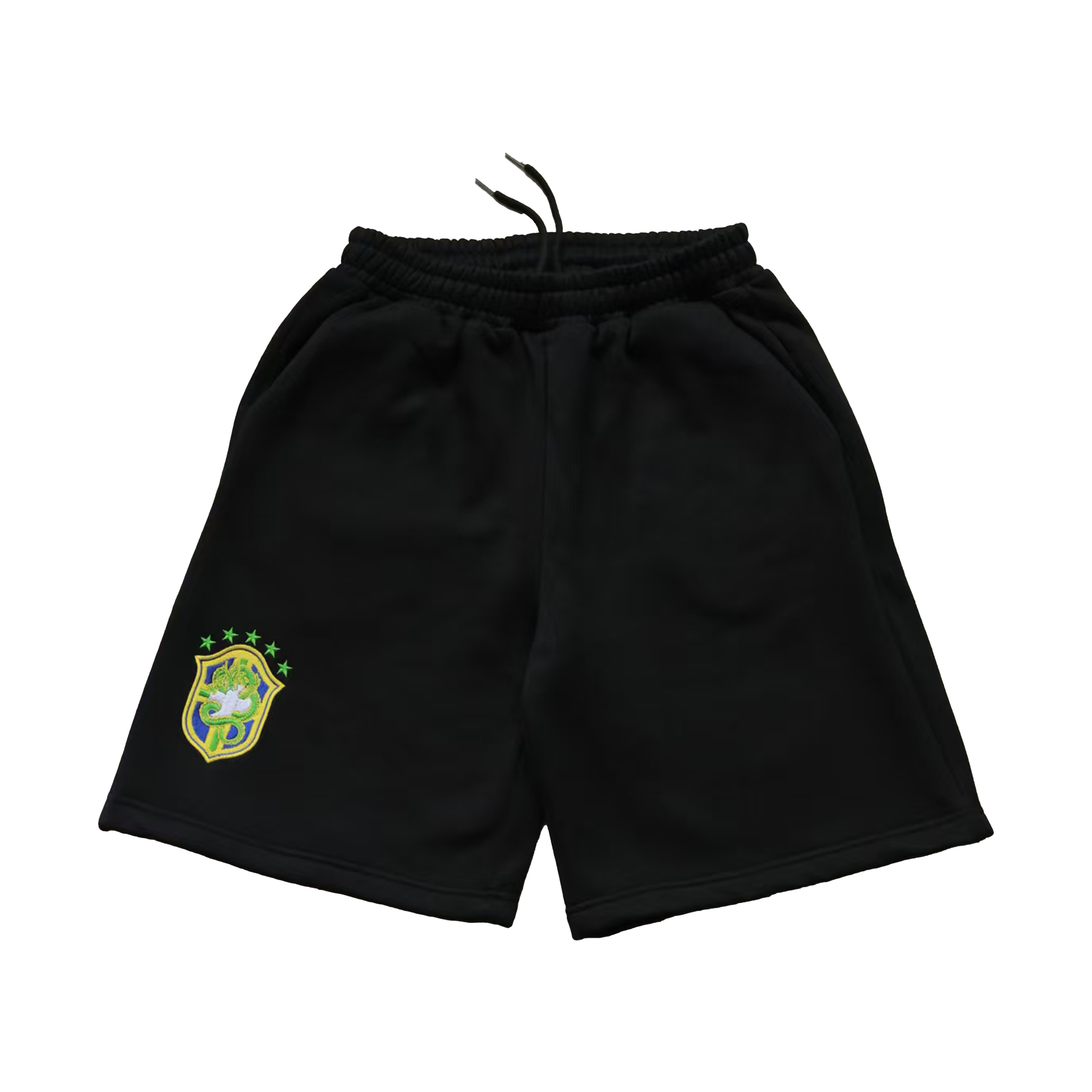 thumbnail for Creast Shorts - Brazil Exclusive Embroidered Logo Sports Shorts Brazilian Sweatpants