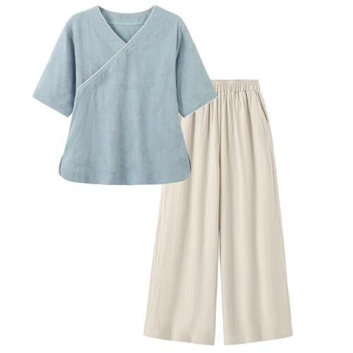 艾灸馆工作服女中医养生