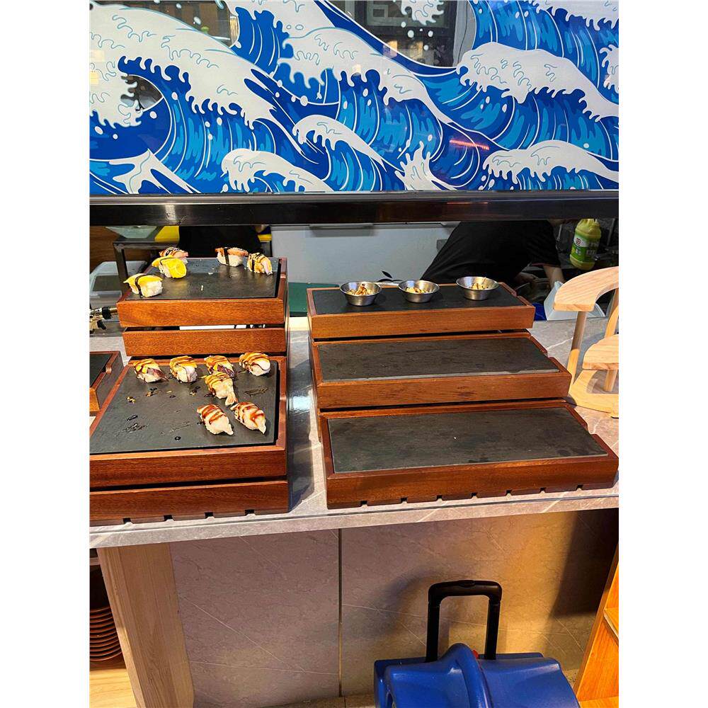 新款沙比利自助餐茶歇层架冷餐原木点心架寿司糕点甜品摆台展示架