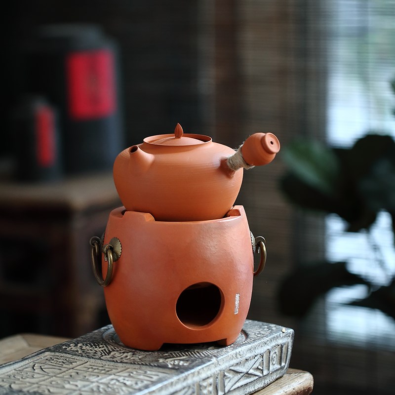 童文宋家用碳炉红泥小火炉潮州煮茶炉炭炉碳炉子煮茶工夫茶炭炉