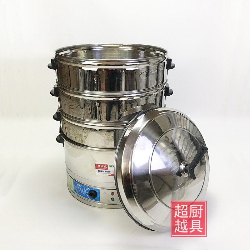 不锈钢电蒸笼多功能电蒸锅蒸包单孔商用大笼屉大容量蒸包炉电热锅