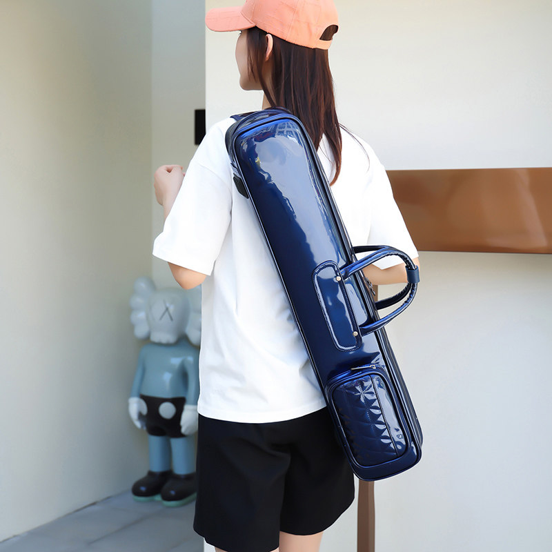明佳漆皮竹笛包 单肩背加厚笛子包75cm长学生专业笛包套袋软背包