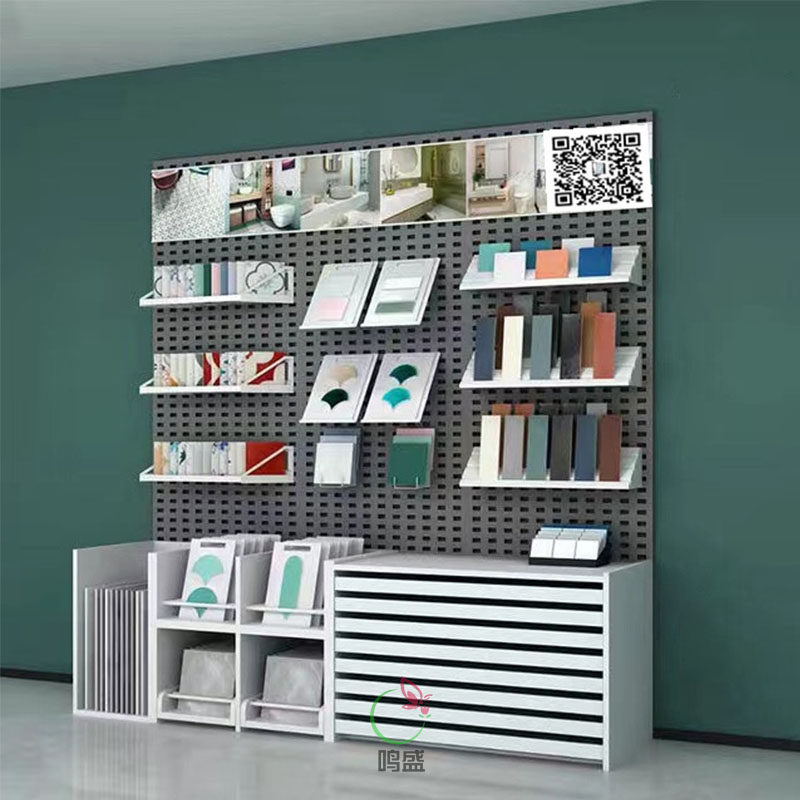 瓷砖木地板展示架壁纸大理石墙布样品推拉架翻页抽屉多功能组合柜
