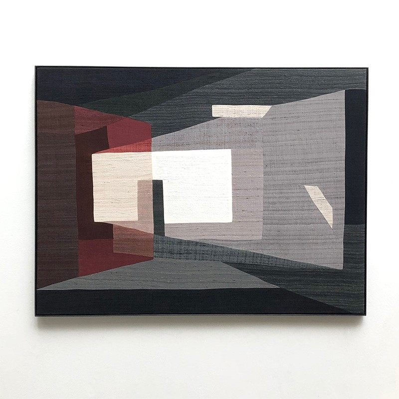 工业风挂画抽象几何建筑背景墙画酒店餐厅玄关复古轻奢客厅装饰画