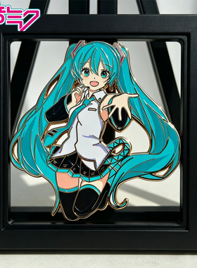 二次元虚拟歌手初音未来周边别针 世界第一公主殿下徽章miku胸针