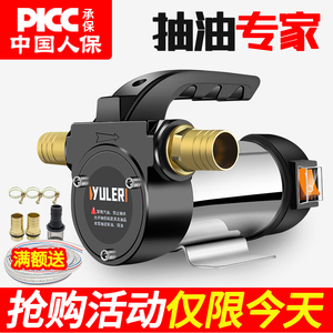 渝乐新款正反转电动抽油泵直流加油泵加油机柴油吸油机12V24V220V