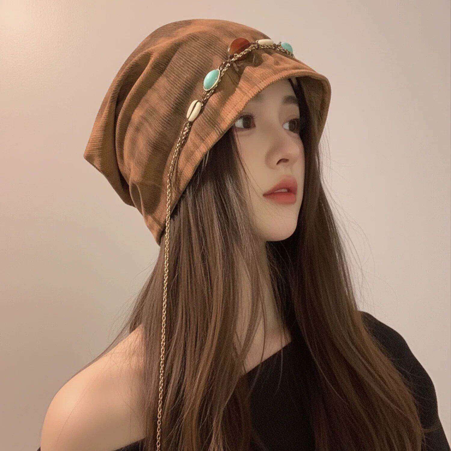 大西帽北云南旅游穿冷堆堆帽子女夏季拍照氛搭围感包20939头美拉