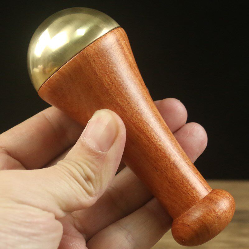 铜木按穴位工具点穴棒按脚器穴位按摩拨筋棒经络按摩笔脚底疏通大