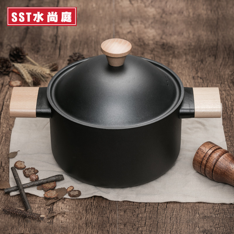 厨房铁锅具全套装组合三件套家用不粘锅礼品炒汤锅烹饪炊具电磁炉