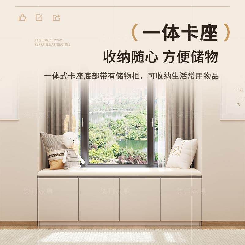 衣柜带书桌一体简约电脑桌书柜组合小户型家用卧室定制衣柜写字台