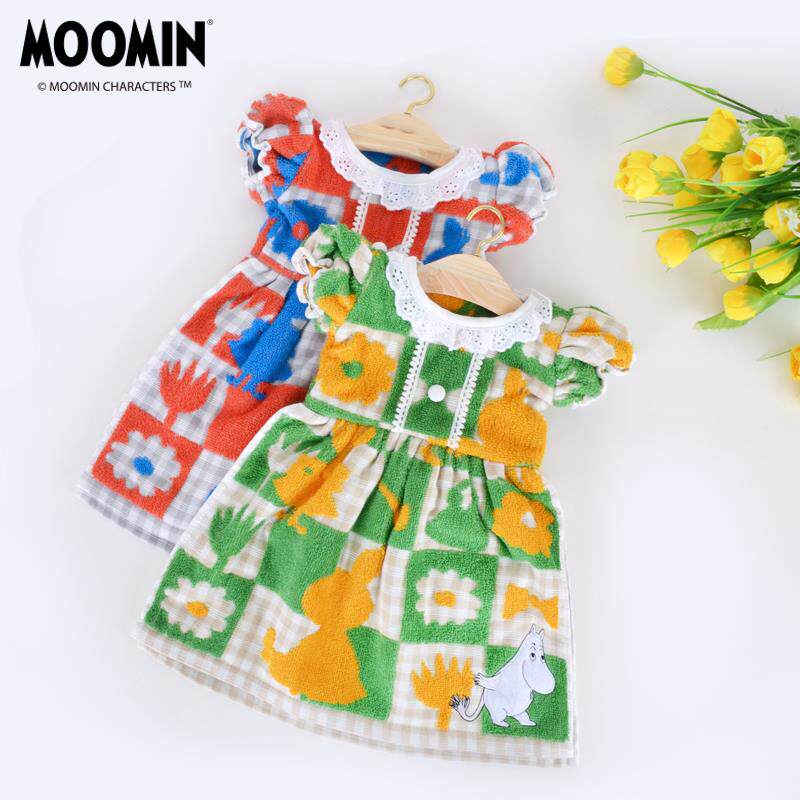 MOOMIN姆明纯棉擦手巾卡通时尚柔软吸水洗脸毛巾挂式小毛巾送挂架