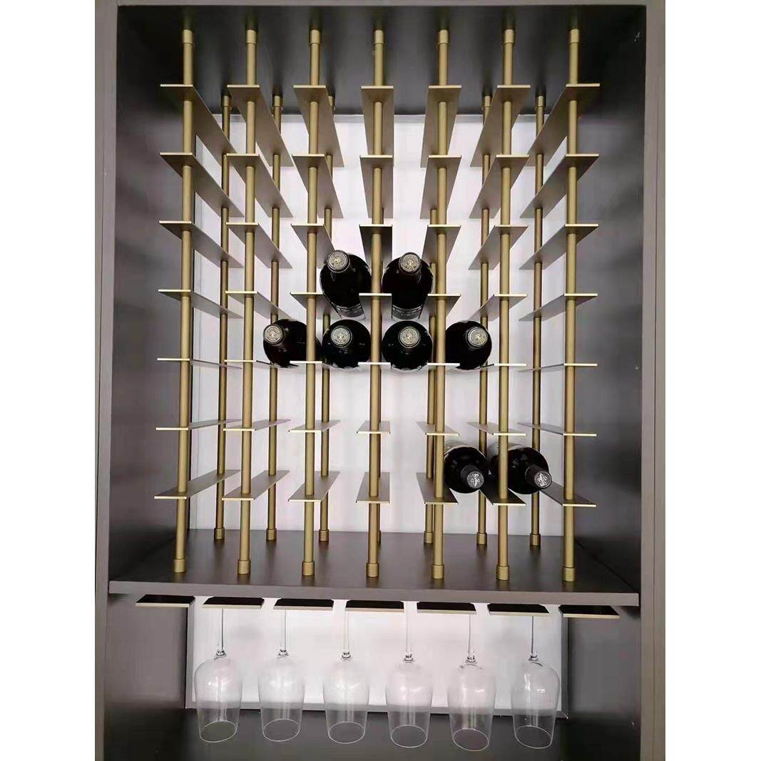 定铝合金红酒展示架可BQ350做金属酒格架悬挂式架酒瓶展示架发光