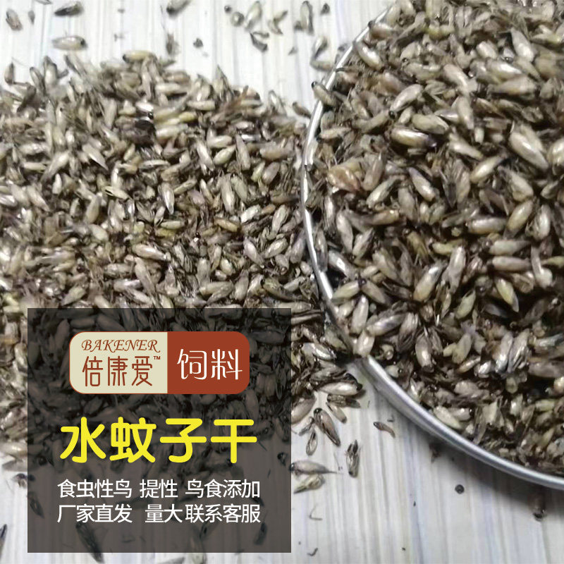 水蚊子干虫干提性鸟饲料鸟食喂鱼养宠长膘高蛋白优质水蚊子干袋装