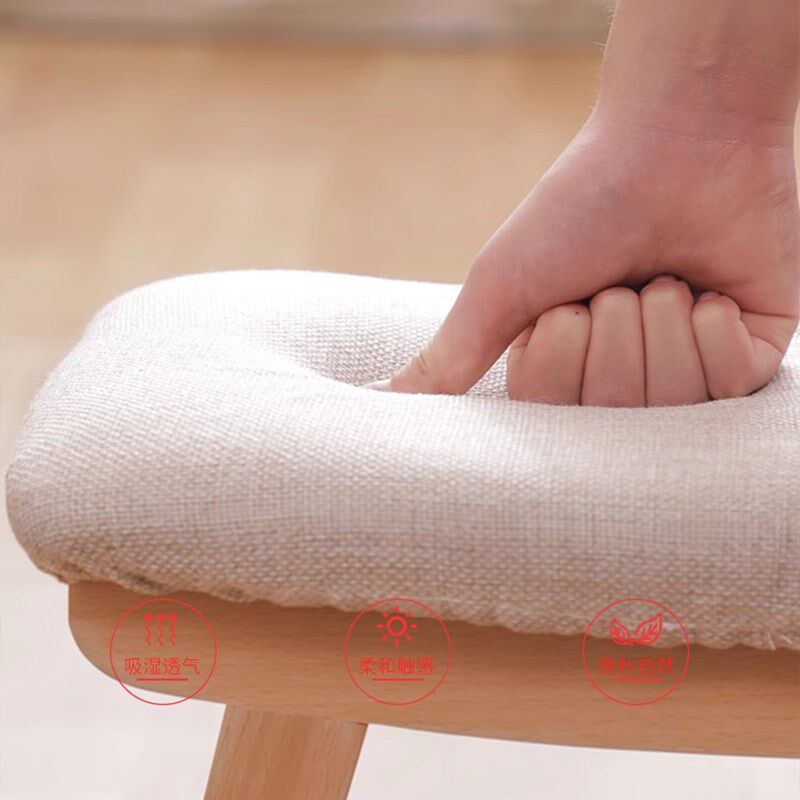 小凳子实木家用方凳客厅沙发凳脚踏凳软包凳子门口换鞋凳简约矮凳