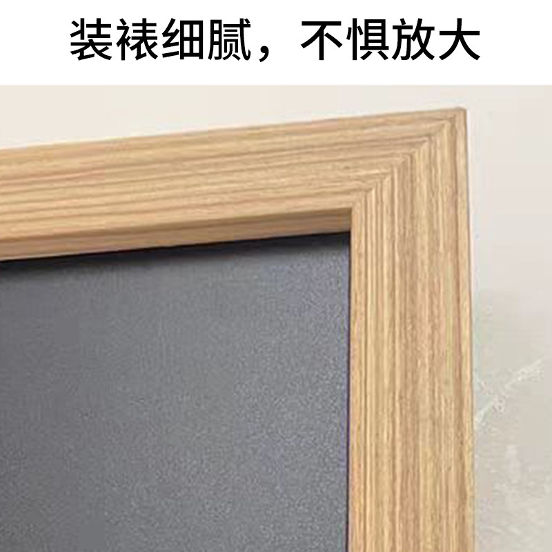 原木风室内液压杆入户门家用电表箱遮盖装饰画横款小众黑板留言板