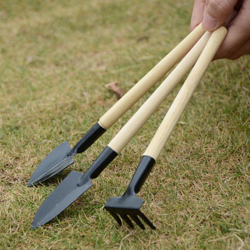 居家多肉植物园艺松土工具套装盆栽种花养花铲子花锹耙子三件套
