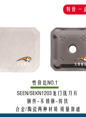 泰格龙门陶瓷合金铣刀片SEKN SEEN1203 SEET1203 AFFN 钢件不锈钢