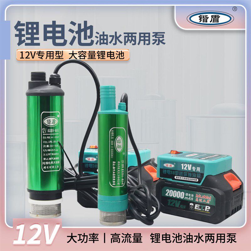德国进口锂电池抽油泵20v电动抽水泵浇菜神器柴油油抽子加油枪潜