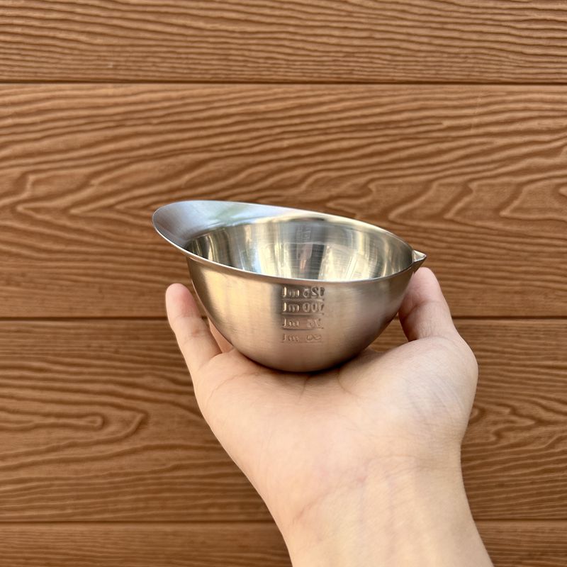 迷你带刻度 304不锈钢小碗量碗烘焙量杯量勺黄油巧克力融化碗料理