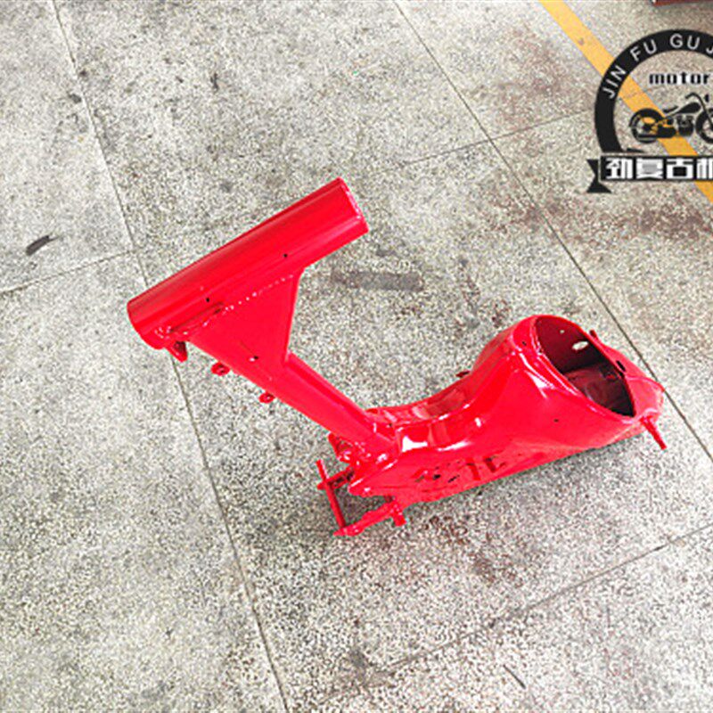 适用幼兽C50/C70车架 CUB110幼兽大架 嘉陵CoCo改装主架大梁 前叉