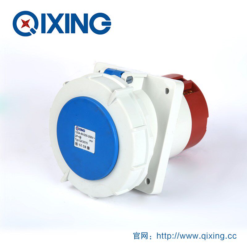 QX3575启星3P125A插座电力电源耦合器配电柜转接头电线公母连接器