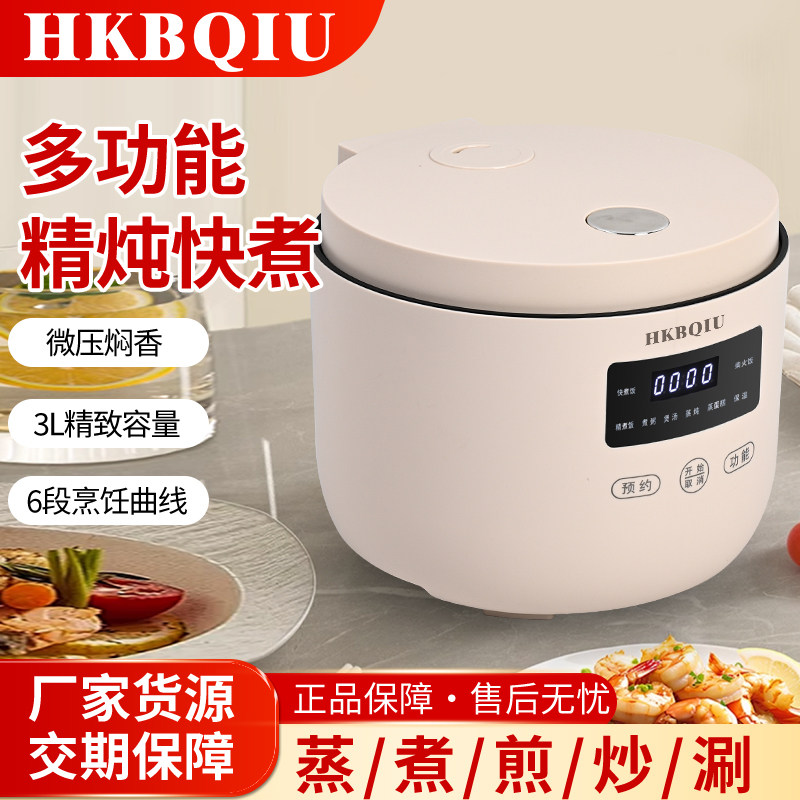 3L电饭煲500W功率电煮锅家用学生宿舍多功能快煮饭锅电蒸锅电饭锅