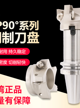 南狮TP90直角台肩面铣刀盘TP22刀盘90度刀盘三角刀片50 63 80 100