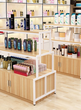 超市货柜化妆品母婴奶粉店矮柜展示柜童装童鞋货架文具玩具中岛柜