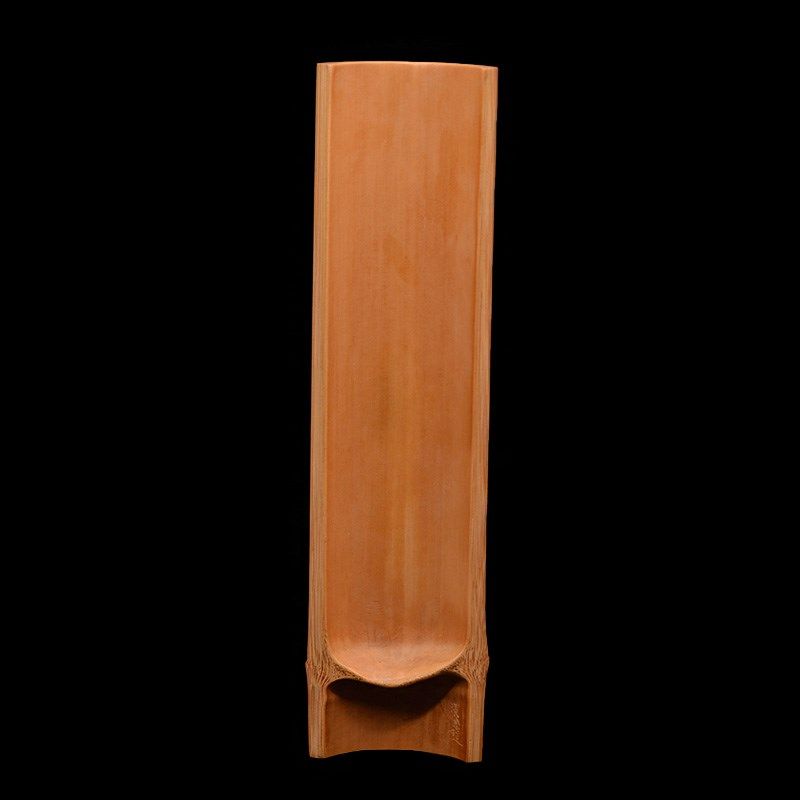 竹雕浙派大师张念超手工雕刻品茗论道香插天然玉竹香道具竹制精品图片