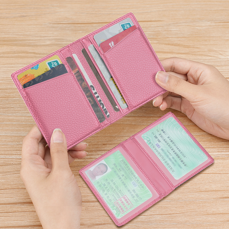 真皮小卡包轻薄便携驾驶证件套