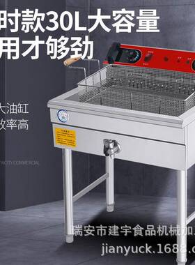 电炸炉商用动大油电容量炸锅立式油条机全自油20L  30L炸机炸串薯