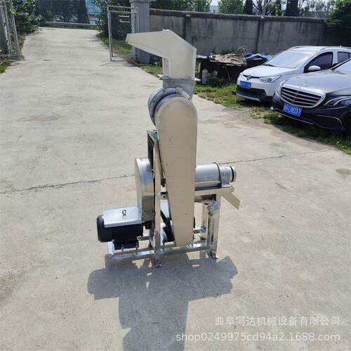 水果破碎榨汁机果汁厂西瓜凤梨樱桃榨汁商用螺旋压榨脱汁机
