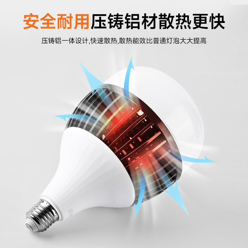 led摄影灯主播专用美颜护眼4000K柔光灯e27螺口拍摄直播补光灯泡
