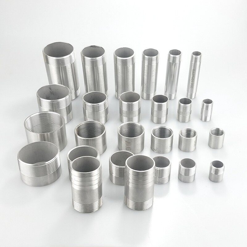 201/304不锈钢加长单头丝/15CM150MM水管接头/3分4分6分1寸2寸3寸